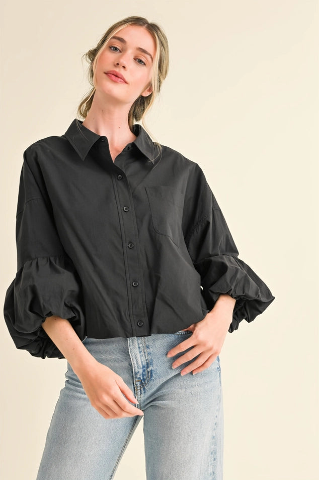 Puff Sleeve with Bubble Hem