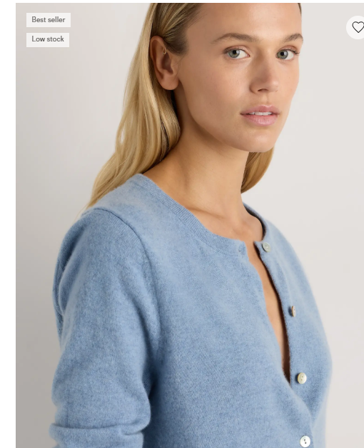 Mongolian Cashmere Cardigan Sweater